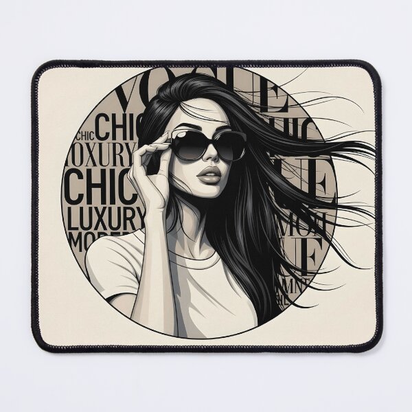 Item preview, Luxury Chic Woman Wind-Swept Hair Illustration designed and sold by Ossvio.