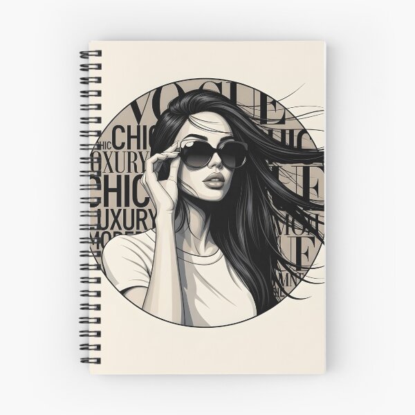 Item preview, Luxury Chic Woman Wind-Swept Hair Illustration designed and sold by Ossvio.
