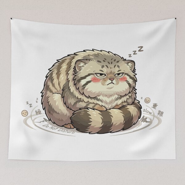 Item preview, Immovable Fluff Grumpy Round Pallas Cat designed and sold by Petzzz.