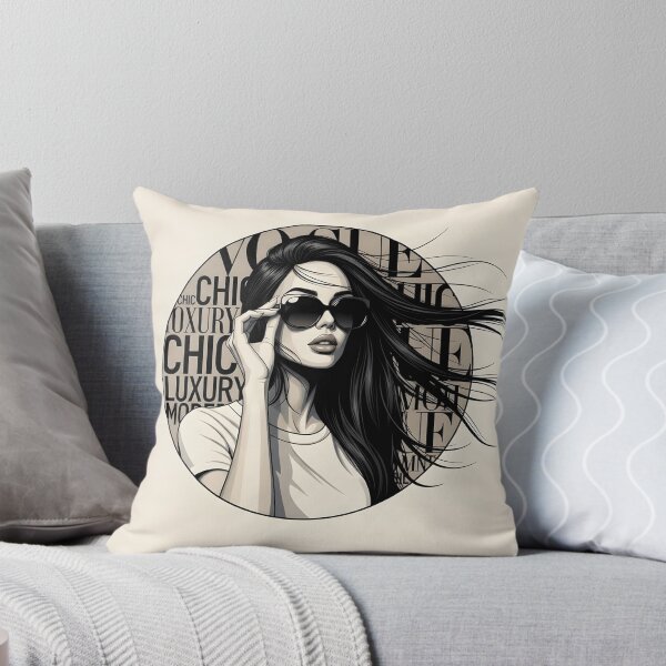 Item preview, Luxury Chic Woman Wind-Swept Hair Illustration designed and sold by Ossvio.