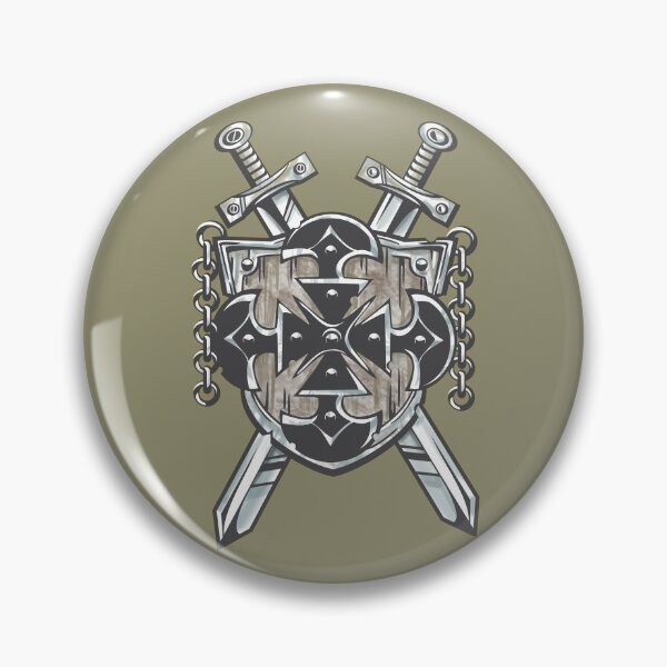 Item preview, Heroic Coat of Arms Shield with Swords – Medieval Heraldic Fantasy Gothic Metal Design designed and sold by JustasVebra.