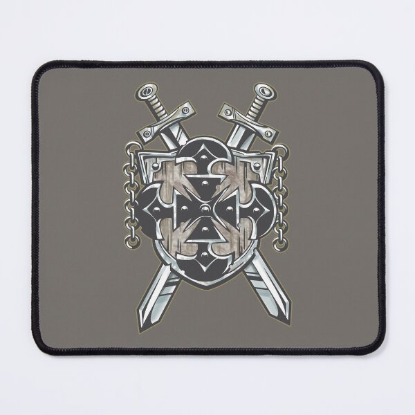 Item preview, Heroic Coat of Arms Shield with Swords – Medieval Heraldic Fantasy Gothic Metal Design designed and sold by JustasVebra.