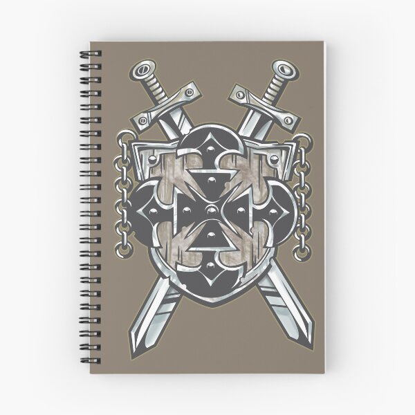 Item preview, Heroic Coat of Arms Shield with Swords – Medieval Heraldic Fantasy Gothic Metal Design designed and sold by JustasVebra.