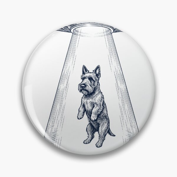 Item preview, Vintage Scottish Terrier UFO Alien Western Dog Mom Dad Lover designed and sold by TerryConnells.