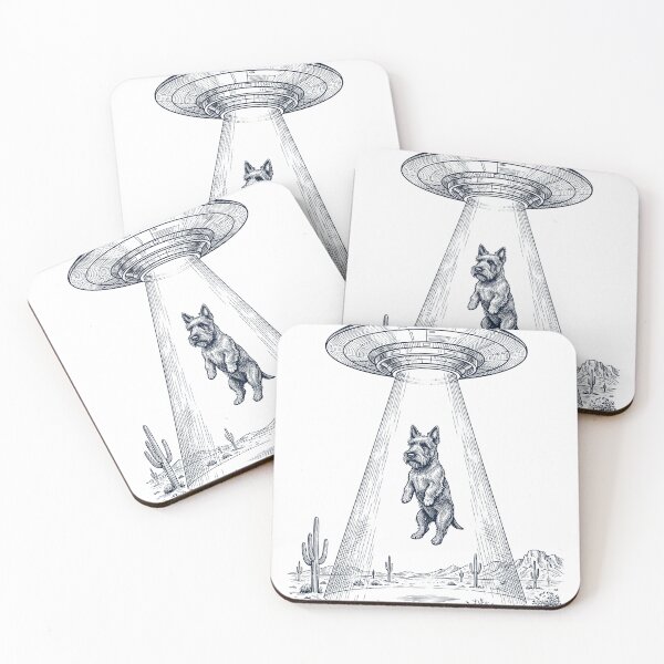 Item preview, Vintage Scottish Terrier UFO Alien Western Dog Mom Dad Lover designed and sold by TerryConnells.
