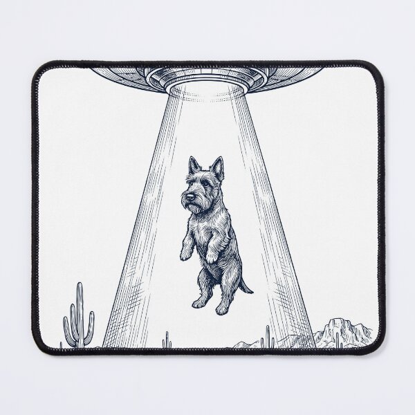 Item preview, Vintage Scottish Terrier UFO Alien Western Dog Mom Dad Lover designed and sold by TerryConnells.