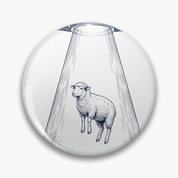 Item preview, Vintage Sheep UFO Alien Western Animal Lover designed and sold by TerryConnells.