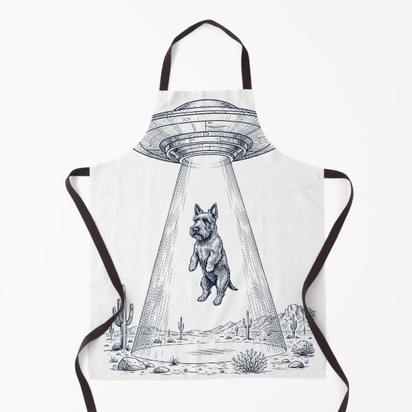 Item preview, Vintage Scottish Terrier UFO Alien Western Dog Mom Dad Lover designed and sold by TerryConnells.