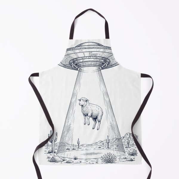 Item preview, Vintage Sheep UFO Alien Western Animal Lover designed and sold by TerryConnells.