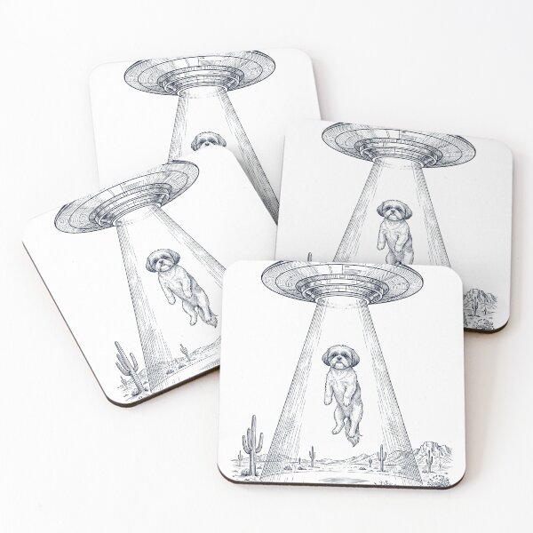 Item preview, Vintage Shih Tzu UFO Alien Western Dog Mom Dad Lover designed and sold by TerryConnells.