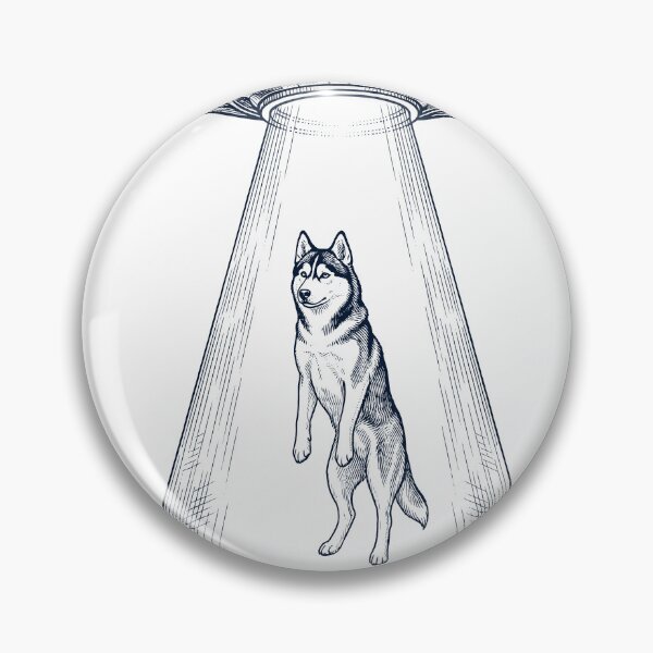 Item preview, Vintage Siberian Husky UFO Alien Western Dog Mom Dad Lover designed and sold by TerryConnells.