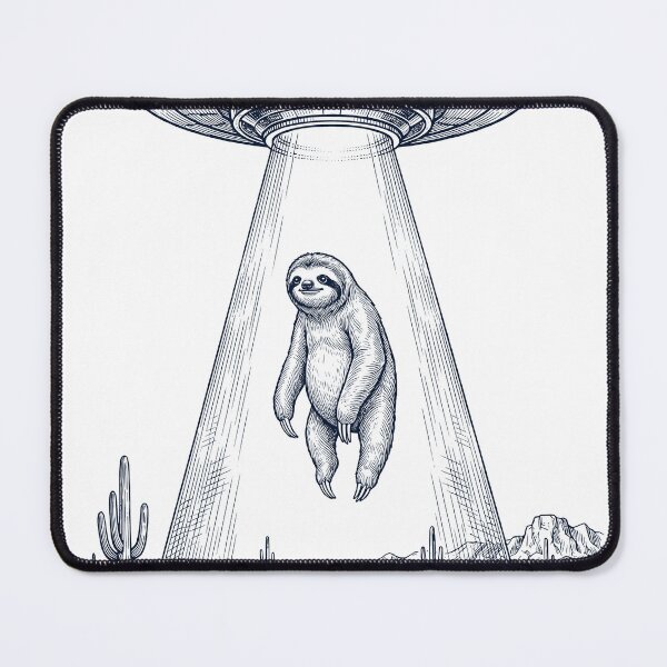 Item preview, Vintage Sloth UFO Alien Western Animal Lover designed and sold by TerryConnells.
