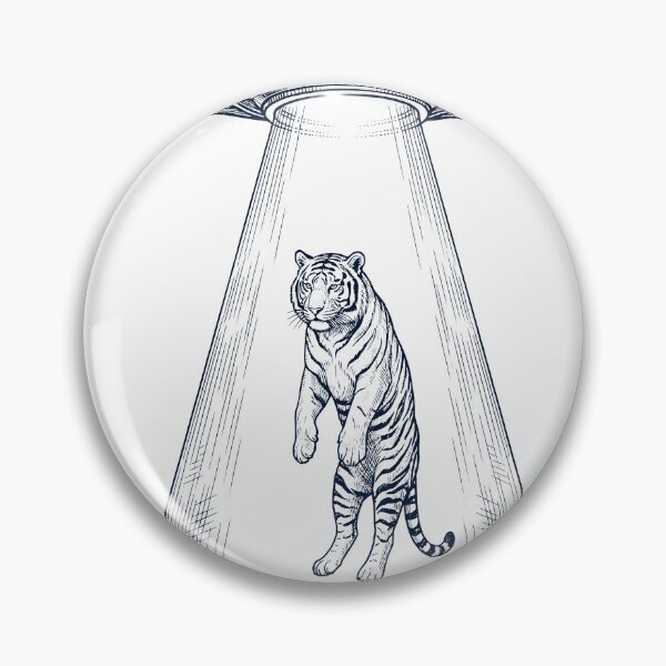 Item preview, Vintage Tiger UFO Alien Western Animal Lover designed and sold by TerryConnells.