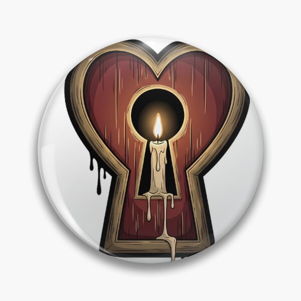 Item preview, Candlelit Keyhole Heart designed and sold by IllumeInk.