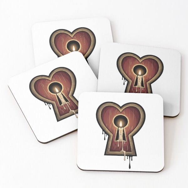 Item preview, Candlelit Keyhole Heart designed and sold by IllumeInk.