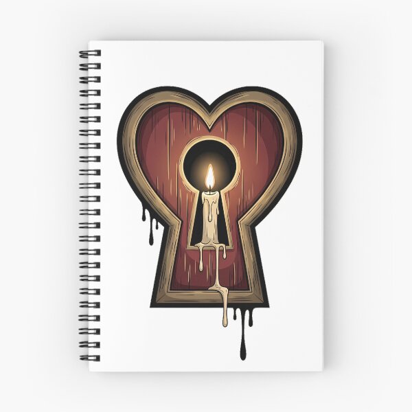 Item preview, Candlelit Keyhole Heart designed and sold by IllumeInk.