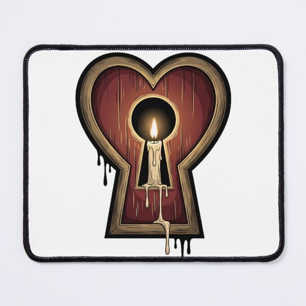 Item preview, Candlelit Keyhole Heart designed and sold by IllumeInk.