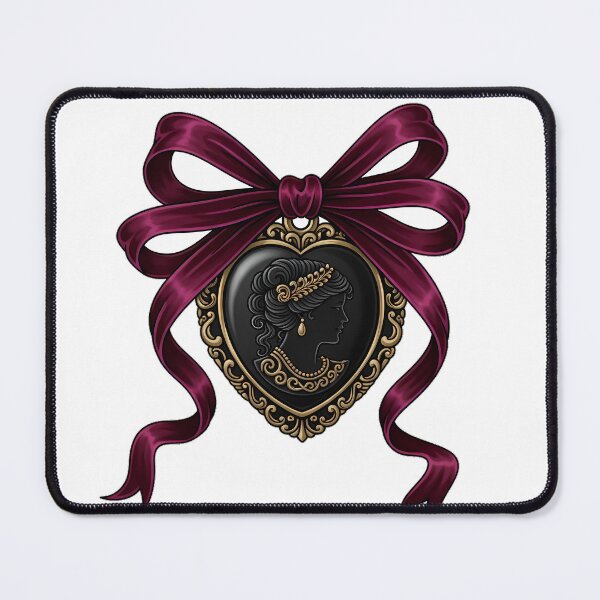 Item preview, Black Ribbon Cameo Heart designed and sold by IllumeInk.