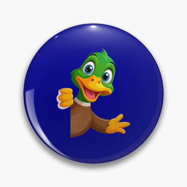 Item preview, Funny Green Duck Mascot thumbs up cartoon designed and sold by Ciuszkoland.