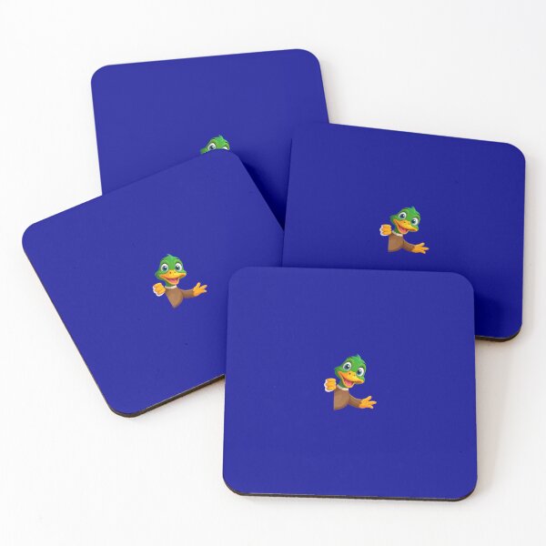 Item preview, Funny Green Duck Mascot thumbs up cartoon designed and sold by Ciuszkoland.