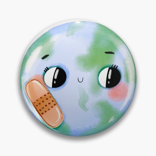 Item preview, Earth with medical patch designed and sold by the-myro.