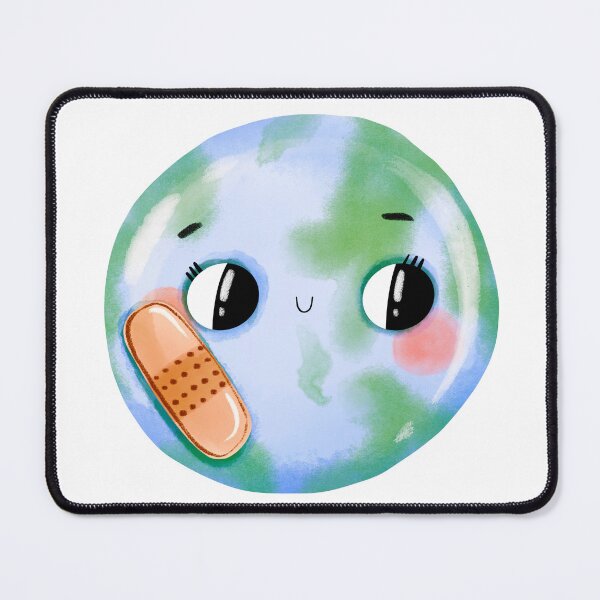 Item preview, Earth with medical patch designed and sold by the-myro.
