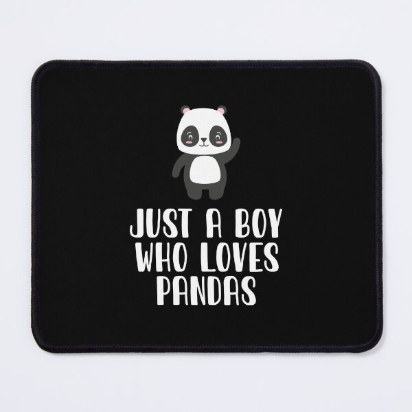 Item preview, Just A Boy Who Loves Pandas designed and sold by CosmoKitsch.