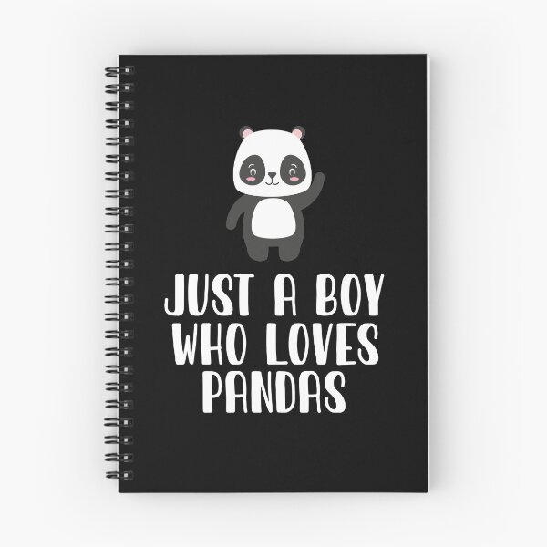 Item preview, Just A Boy Who Loves Pandas  designed and sold by CosmoKitsch.