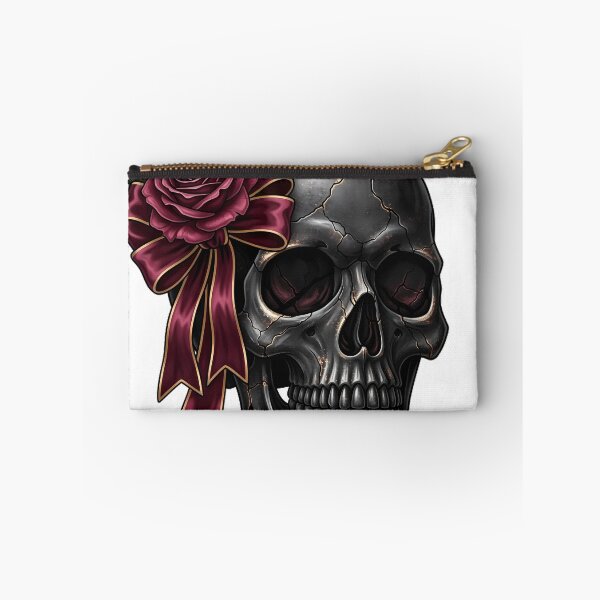 Item preview, Velvet Bow Skull Rose designed and sold by IllumeInk.