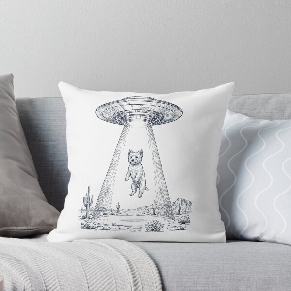 Item preview, Vintage West Highland White Terrier UFO Alien Western Dog Mom Dad Lover designed and sold by TerryConnells.