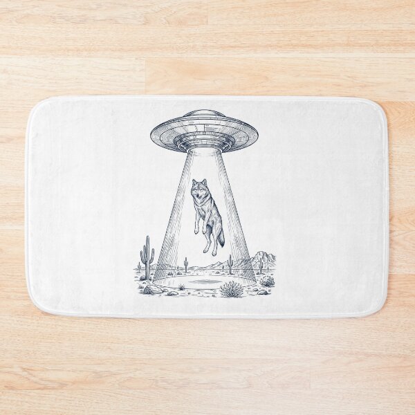 Item preview, Vintage Wolf UFO Alien Western Animal Lover designed and sold by TerryConnells.