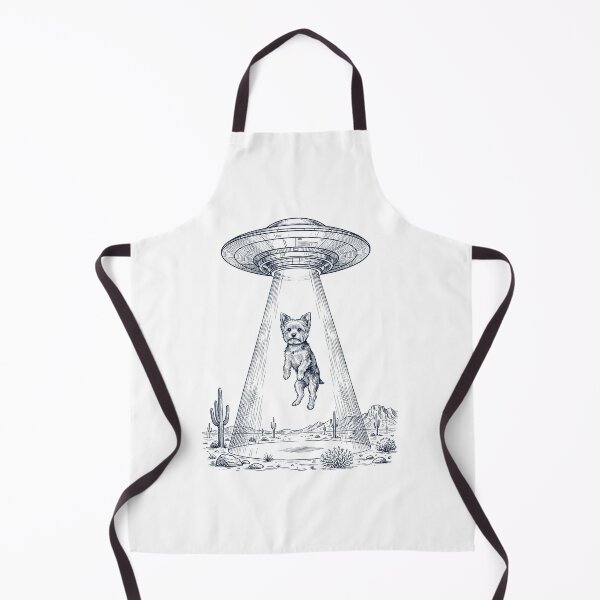 Item preview, Vintage Yorkshire Terrier UFO Alien Western Dog Mom Dad Lover designed and sold by TerryConnells.