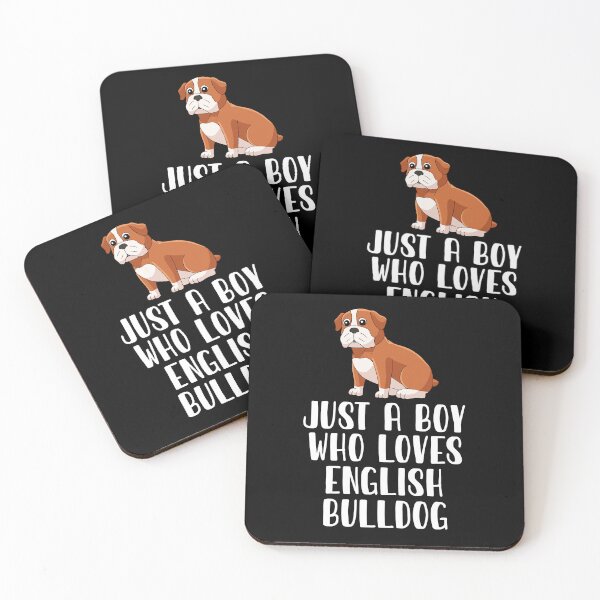 Item preview, Just A Boy Who Loves English Bulldog designed and sold by CosmoKitsch.