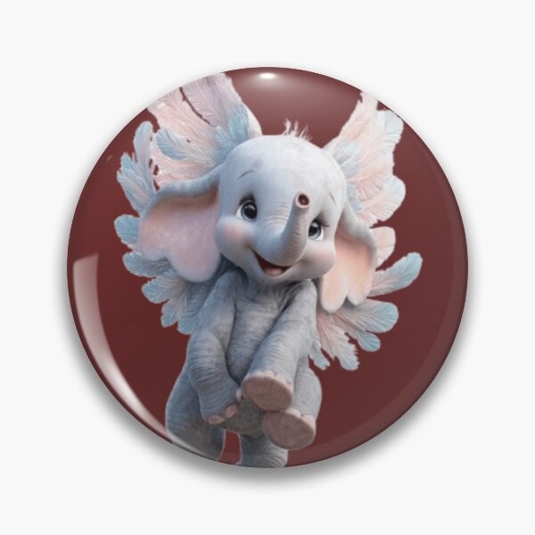 Item preview, Cute Flying Elephant with Wings | Fantasy Baby Elephant Cartoon designed and sold by Nexahubonline.