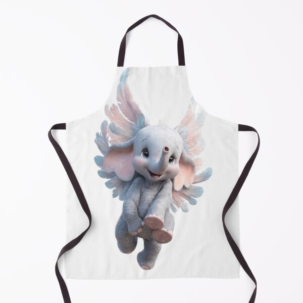 Item preview, Cute Flying Elephant with Wings | Fantasy Baby Elephant Cartoon designed and sold by Nexahubonline.