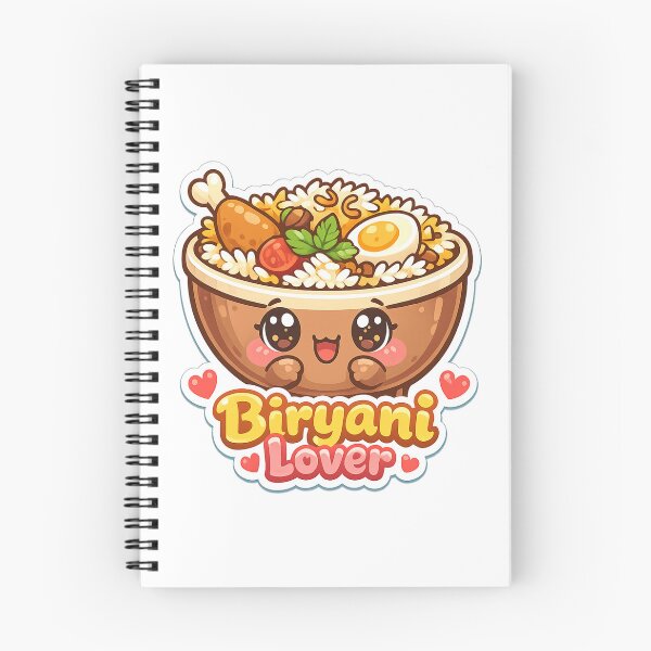 Item preview, Cute Kawaii Biryani Lover– Indian Food Cartoon Design for Foodies designed and sold by Globalcitytees.