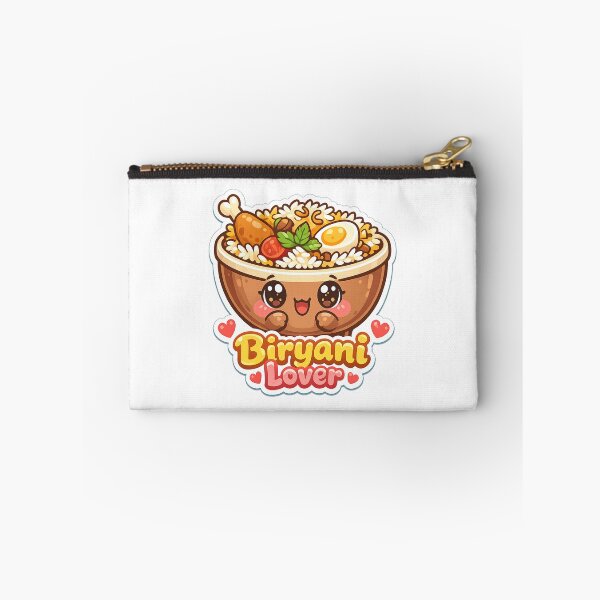 Item preview, Cute Kawaii Biryani Lover– Indian Food Cartoon Design for Foodies designed and sold by Globalcitytees.