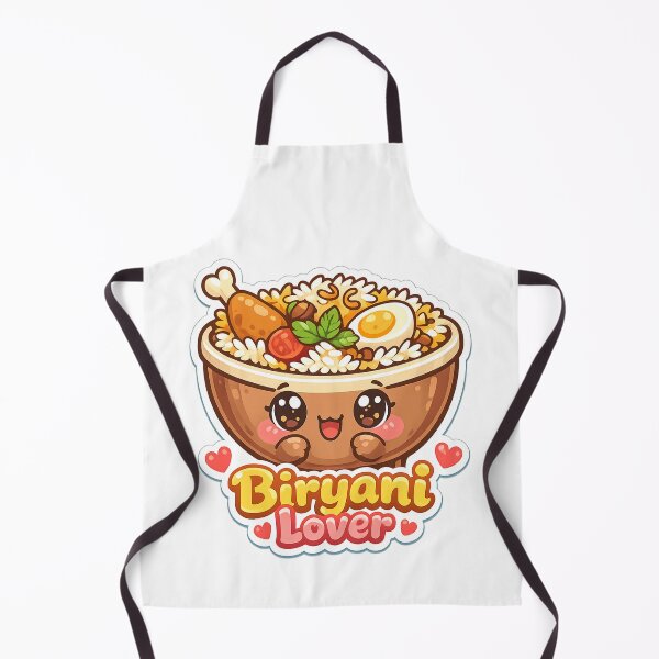 Item preview, Cute Kawaii Biryani Lover– Indian Food Cartoon Design for Foodies designed and sold by Globalcitytees.
