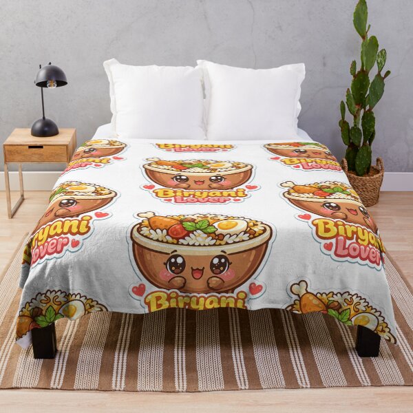 Item preview, Cute Kawaii Biryani Lover– Indian Food Cartoon Design for Foodies designed and sold by Globalcitytees.