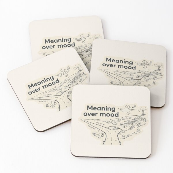 Item preview, Meaning Over Mood - Intentional Living Illustration designed and sold by UkrainianSpain.