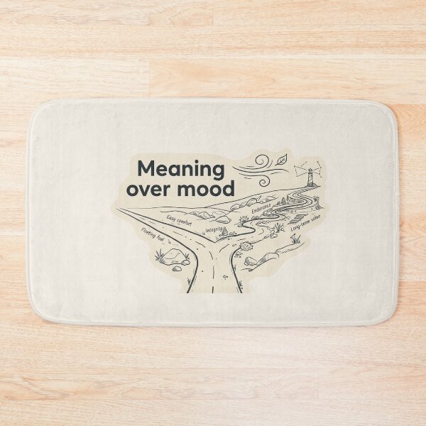 Item preview, Meaning Over Mood - Intentional Living Illustration designed and sold by UkrainianSpain.