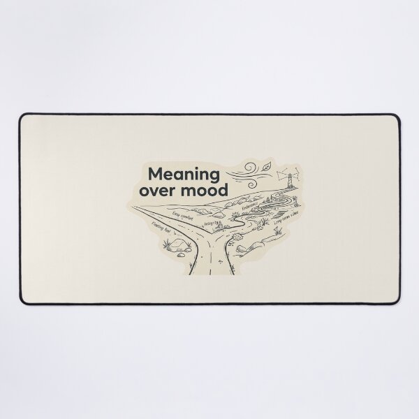 Item preview, Meaning Over Mood - Intentional Living Illustration designed and sold by UkrainianSpain.