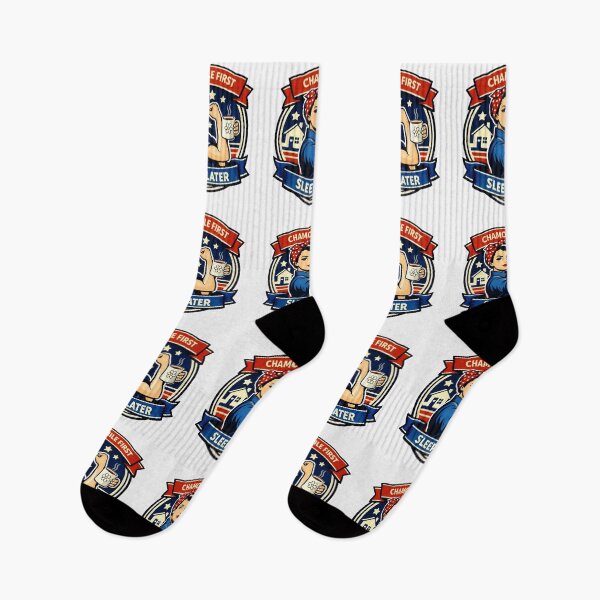 Item preview, Chamomile First, Sleep Later retro Rosie the Riveter Inspired Design designed and sold by MuggyandMo.