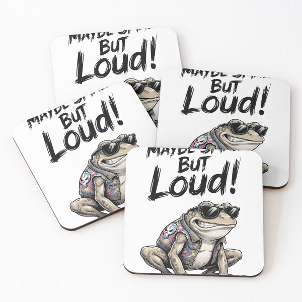 Item preview, Frog Maybe Small But Loud – Funny Frog Attitude Design designed and sold by ColorFlick.