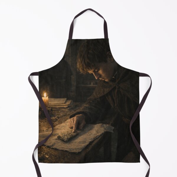 Item preview, Early Medieval Monastery Relic Print | Historical Fantasy Scriptorium Wall Art | Dark Anglo-Saxon Rune Study Scene designed and sold by Element Horizon Studio.