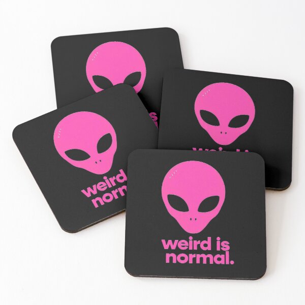 Item preview, Weird Is Normal Alien Head Pink Graphic designed and sold by PixelQ.