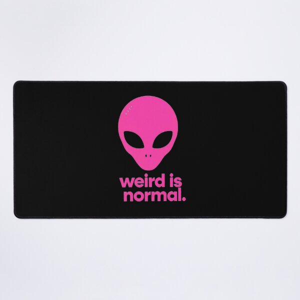 Item preview, Weird Is Normal Alien Head Pink Graphic designed and sold by PixelQ.