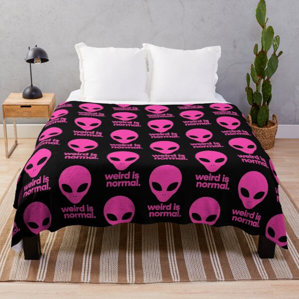 Item preview, Weird Is Normal Alien Head Pink Graphic designed and sold by PixelQ.