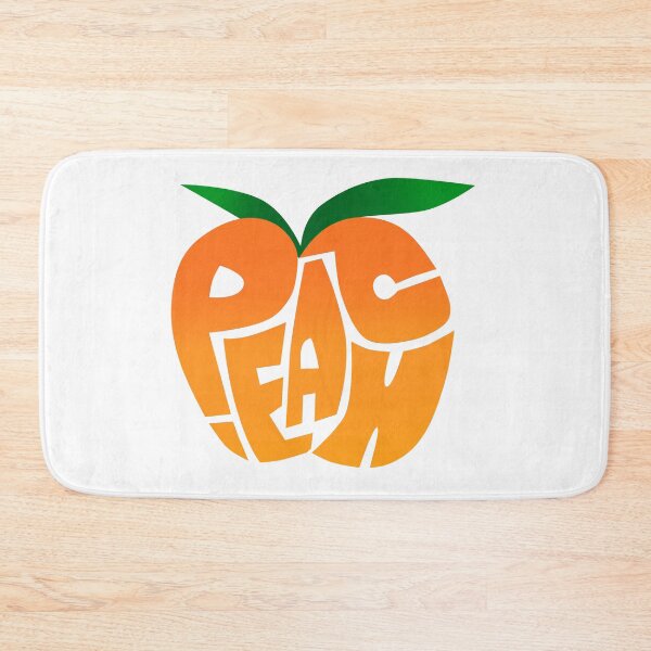 Item preview, Peach Calligram Typography Silhouette Art designed and sold by shpolka.