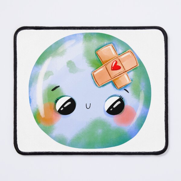 Item preview, Cute Earth with bandage designed and sold by the-myro.
